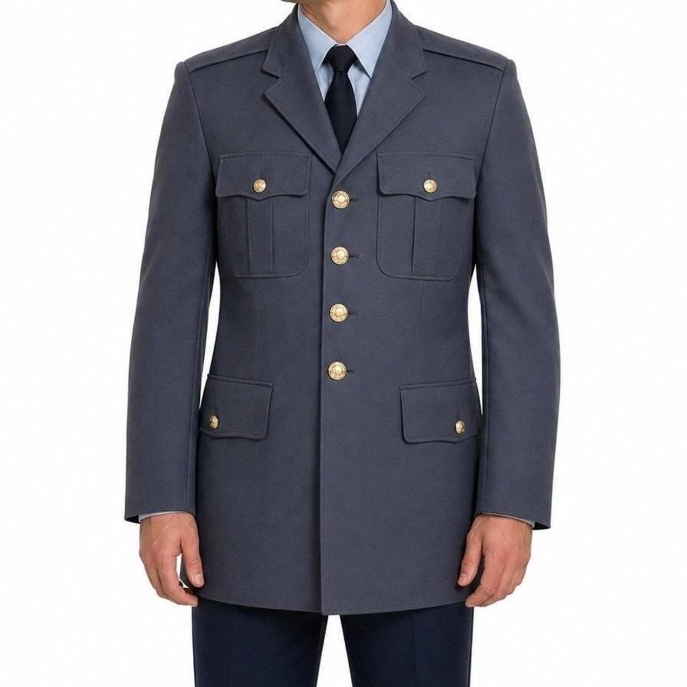 Vintage US Air Force Blue Service Dress Uniform Coat Jacket 38XL 1979AFShade1549